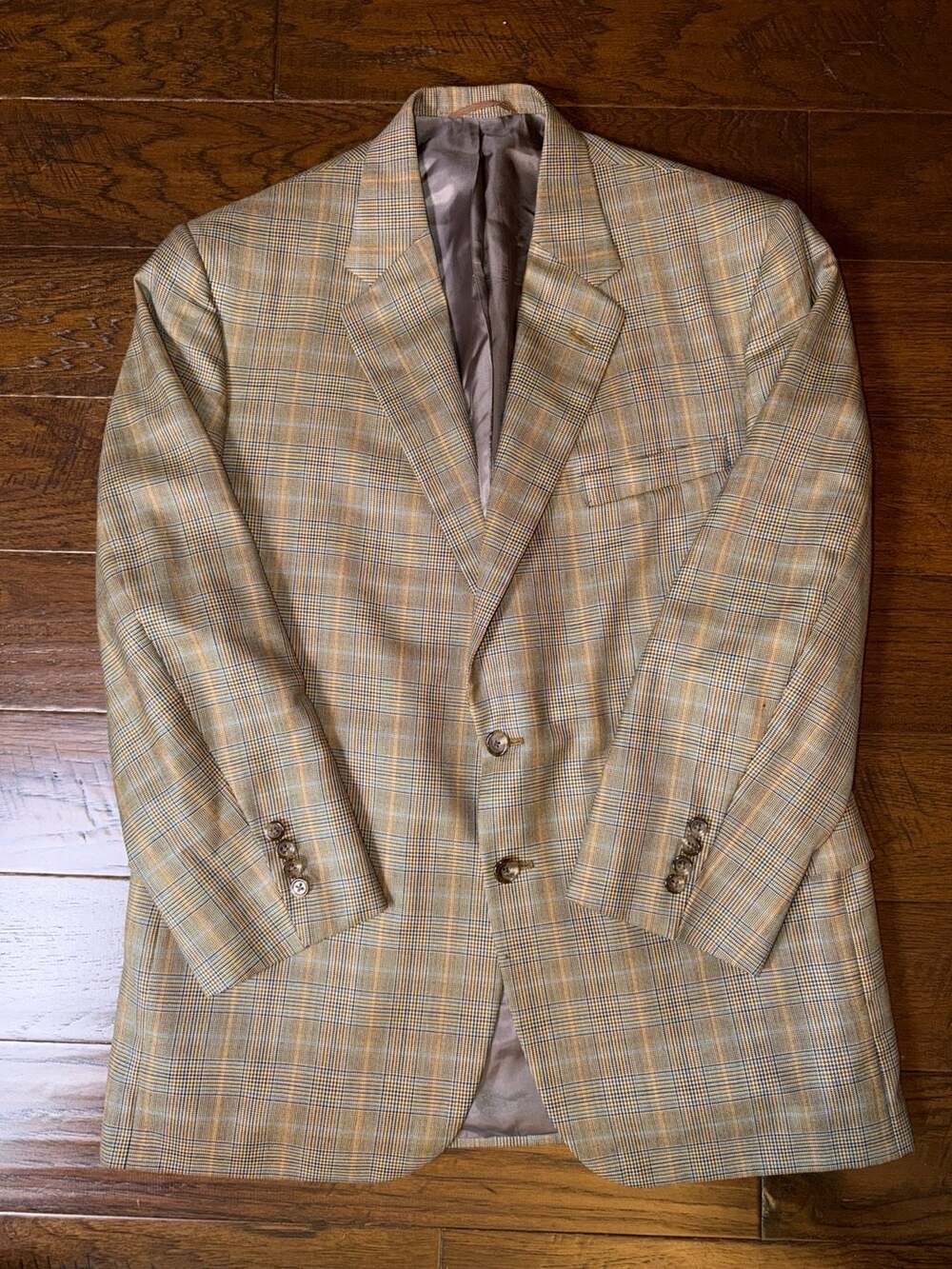 Royal Classic Sam Ware Holland & Sherry Plaid Wool Blazer